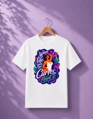 Body Positive T-Shirt for Women | Curvy Girl Graphic Tee | Self Love & Confidence Shirt