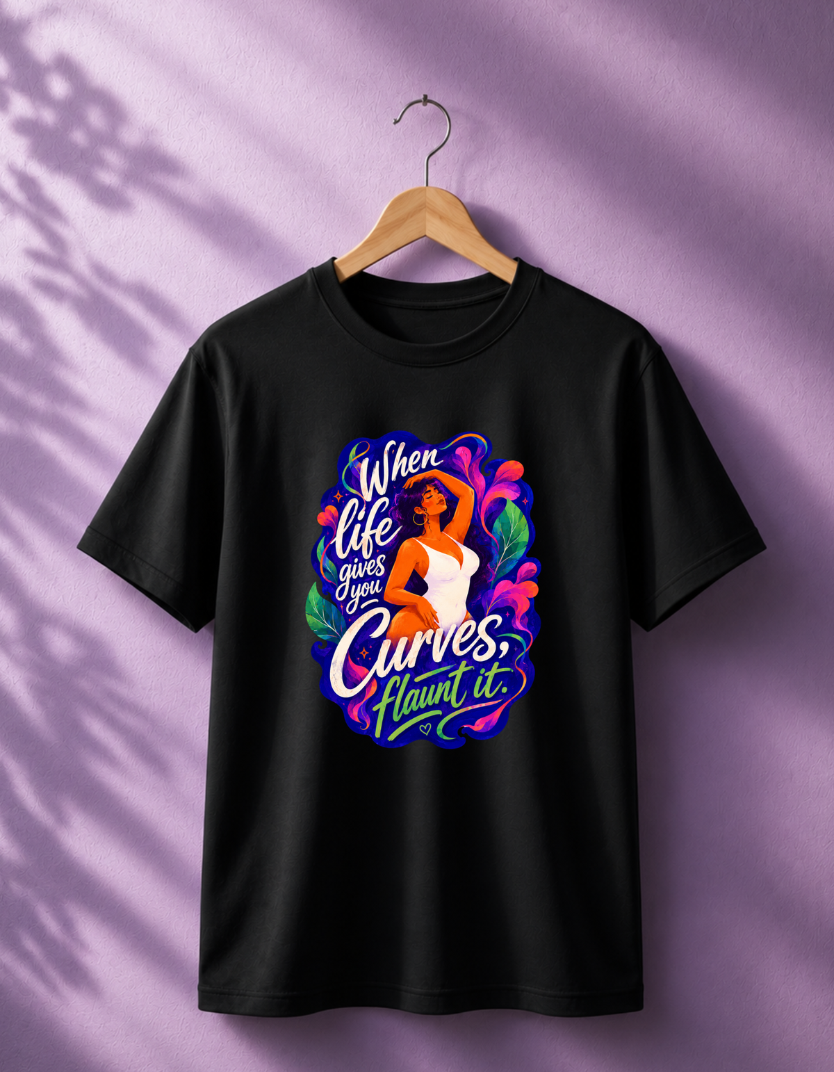 Body Positive T-Shirt for Women | Curvy Girl Graphic Tee | Self Love & Confidence Shirt