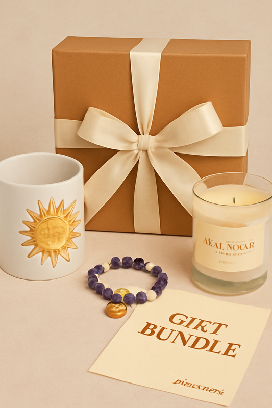 Gift Bundle with Scented Candle, Incense, and Bracelet